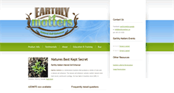 Desktop Screenshot of earthlymatters.ca