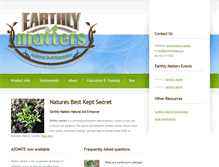 Tablet Screenshot of earthlymatters.ca